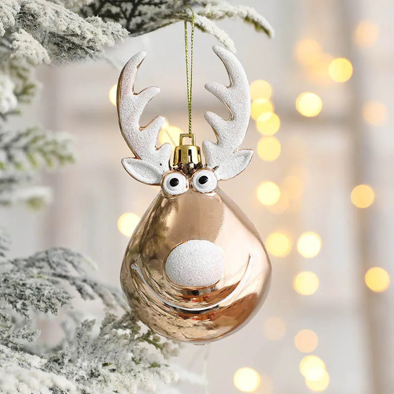 š Elk Christmas Balls ā 2pcs Tree Ornaments For Home & Party Decor āØ