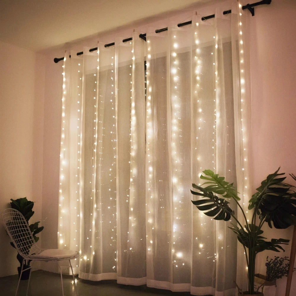 ✨ Christmas Lights Curtain Garland ✨