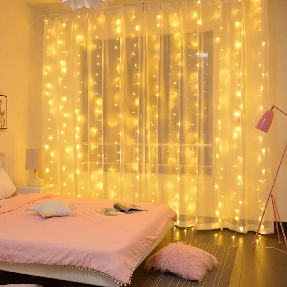 ✨ Christmas Lights Curtain Garland ✨