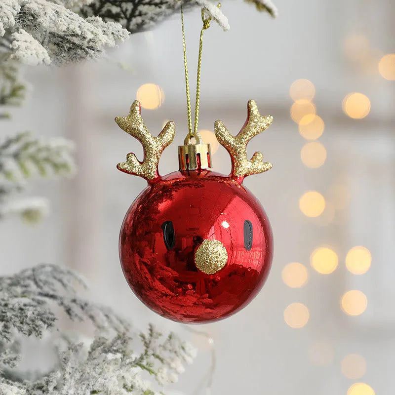 š Elk Christmas Balls ā 2pcs Tree Ornaments For Home & Party Decor āØ