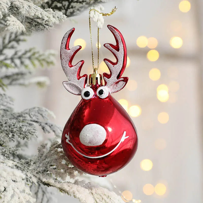 š Elk Christmas Balls ā 2pcs Tree Ornaments For Home & Party Decor āØ