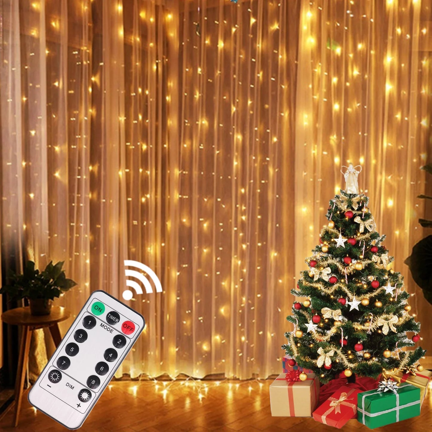 ✨ Christmas Lights Curtain Garland ✨