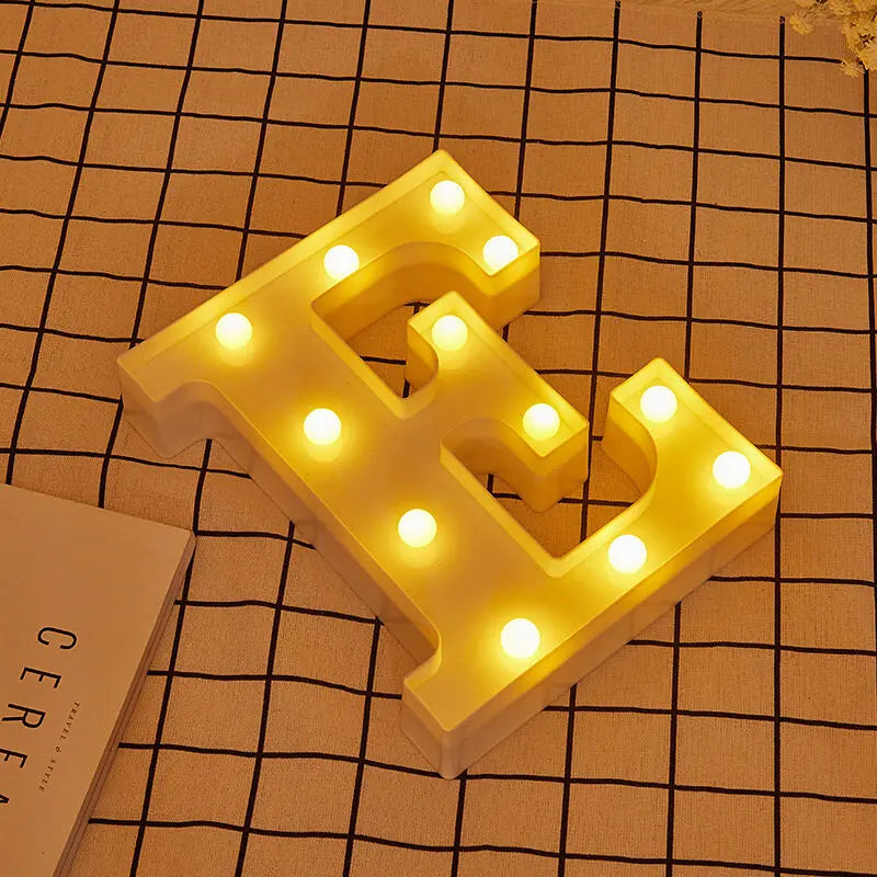 Luminous Letter Lamps β Christmas Party Glow