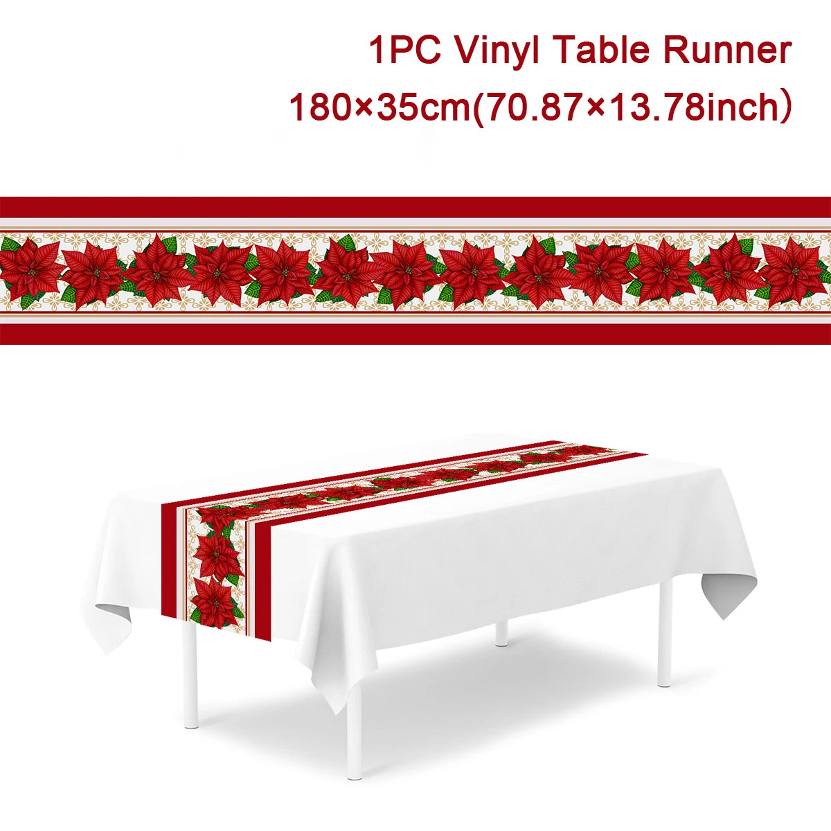 Merry Christmas Table Runner – Holiday Home Decor