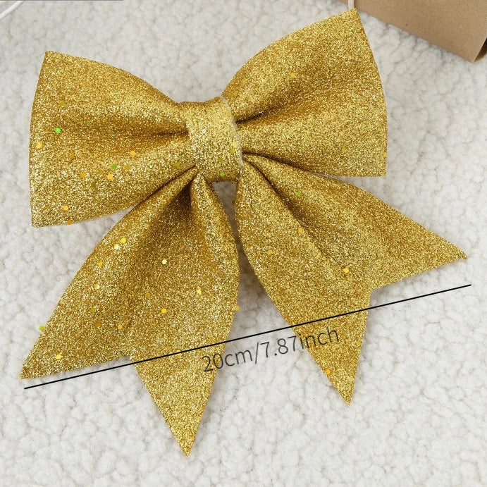 š 20cm Large Bows Christmas Tree Bowknot Ornaments ā Perfect for Indoor & Outdoor Christmas Decorations š