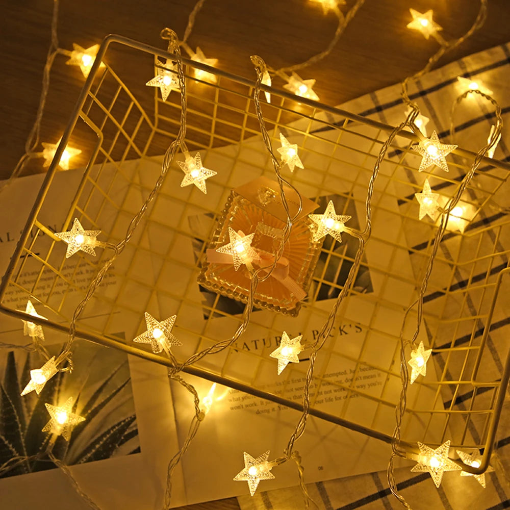 β¨ Star String Fairy Lights β Outdoor & Christmas Decor β¨