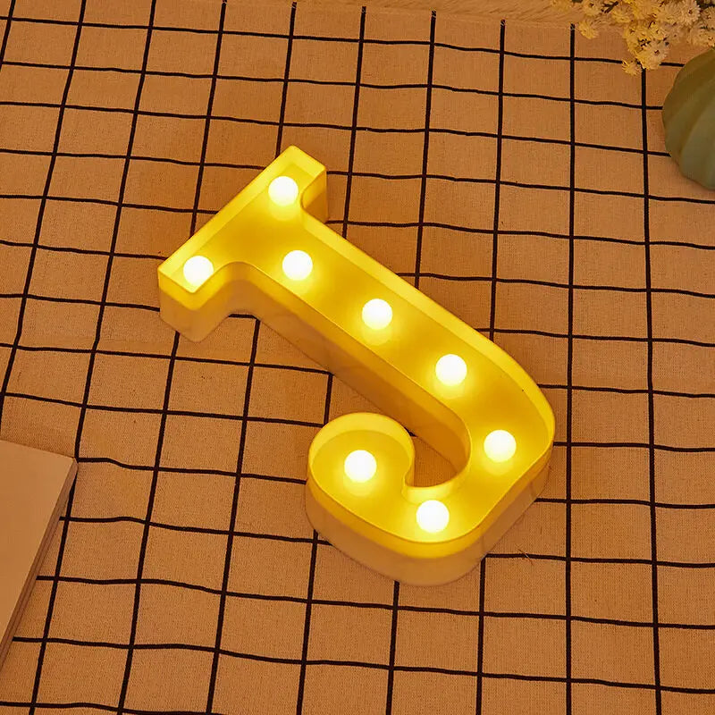 Luminous Letter Lamps β Christmas Party Glow