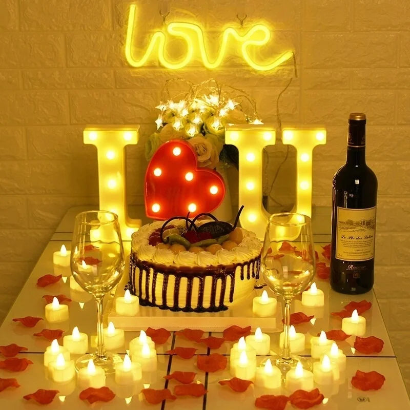 Luminous Letter Lamps β Christmas Party Glow