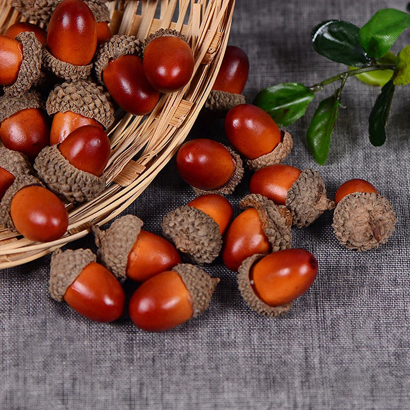 πβ¨ 20/50pcs Foam Pine Cones Mini Artificial Fake Foam Fruit And Vegetables Berries Artificial Flower Wedding Christmas Tree Decor β¨π
