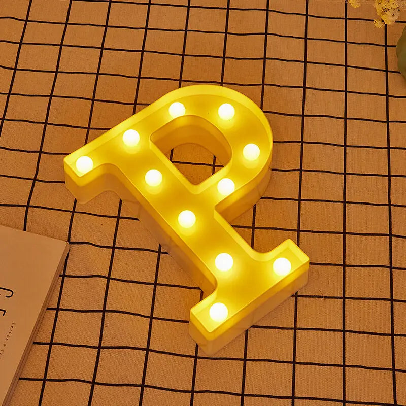 Luminous Letter Lamps β Christmas Party Glow