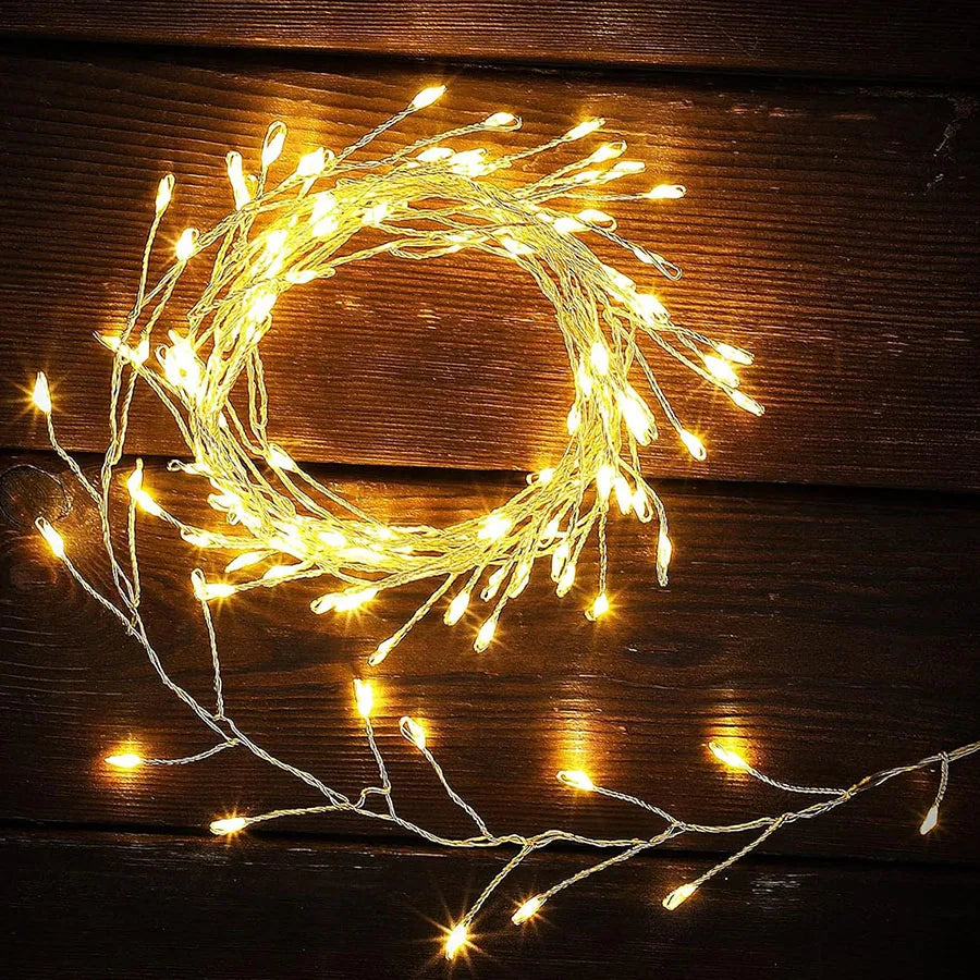 β¨ 3M/9M/12M Standard LED Christmas Garland Light β Starry Cluster Light with Remote, USB Powered π