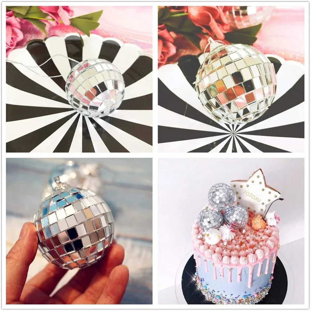 π 2-10cm Mirror Disco Balls π β¨ 70s Party & Wedding Decorations β¨