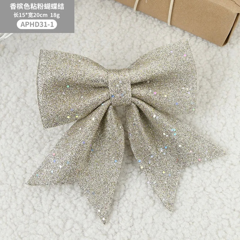 š 20cm Large Bows Christmas Tree Bowknot Ornaments ā Perfect for Indoor & Outdoor Christmas Decorations š