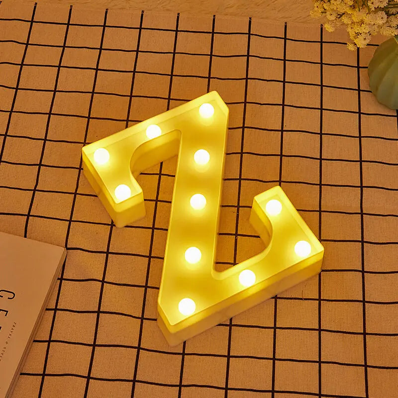 Luminous Letter Lamps β Christmas Party Glow