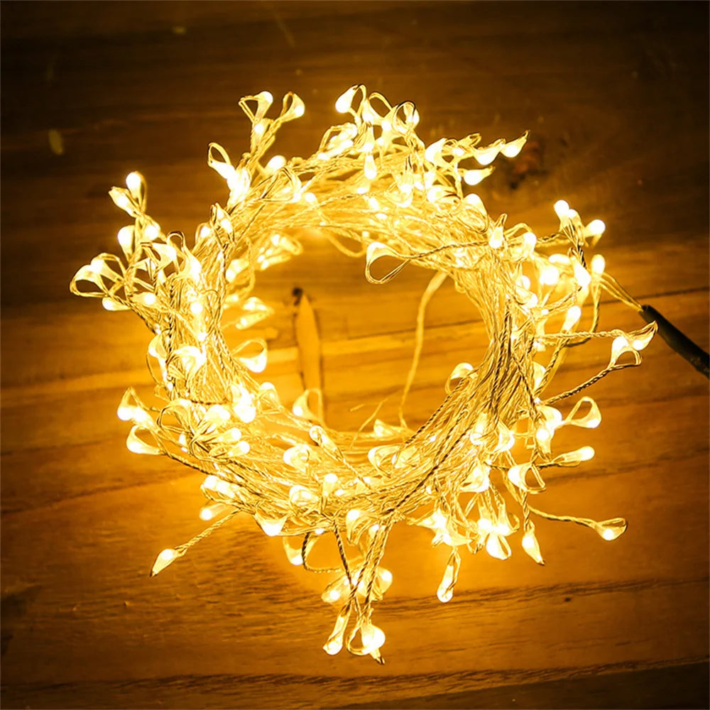 β¨ 3M/9M/12M Standard LED Christmas Garland Light β Starry Cluster Light with Remote, USB Powered π
