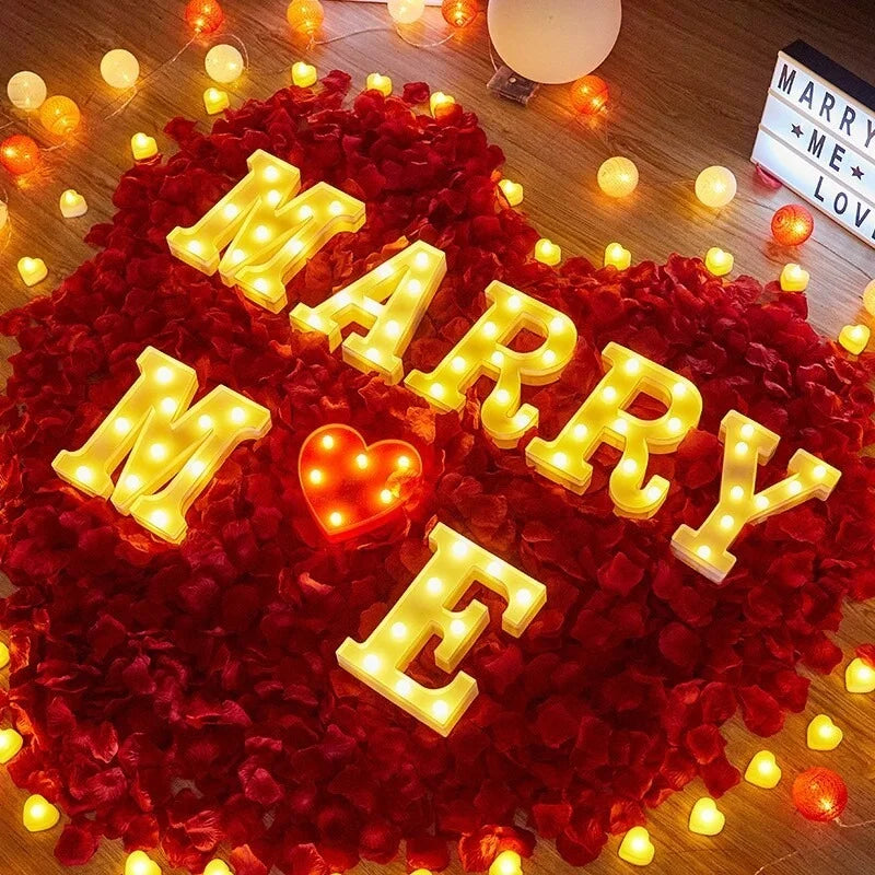 Luminous Letter Lamps β Christmas Party Glow