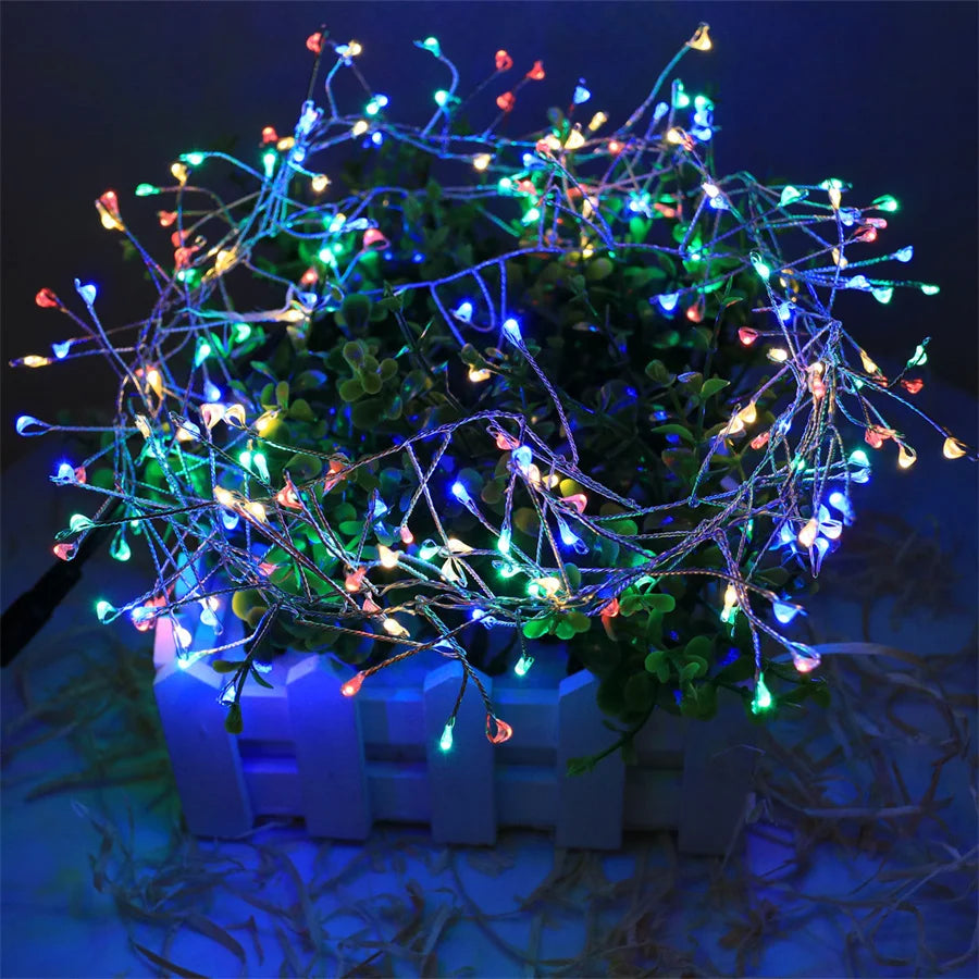 β¨ 3M/9M/12M Standard LED Christmas Garland Light β Starry Cluster Light with Remote, USB Powered π