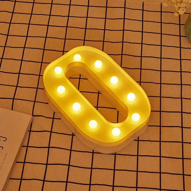 Luminous Letter Lamps β Christmas Party Glow