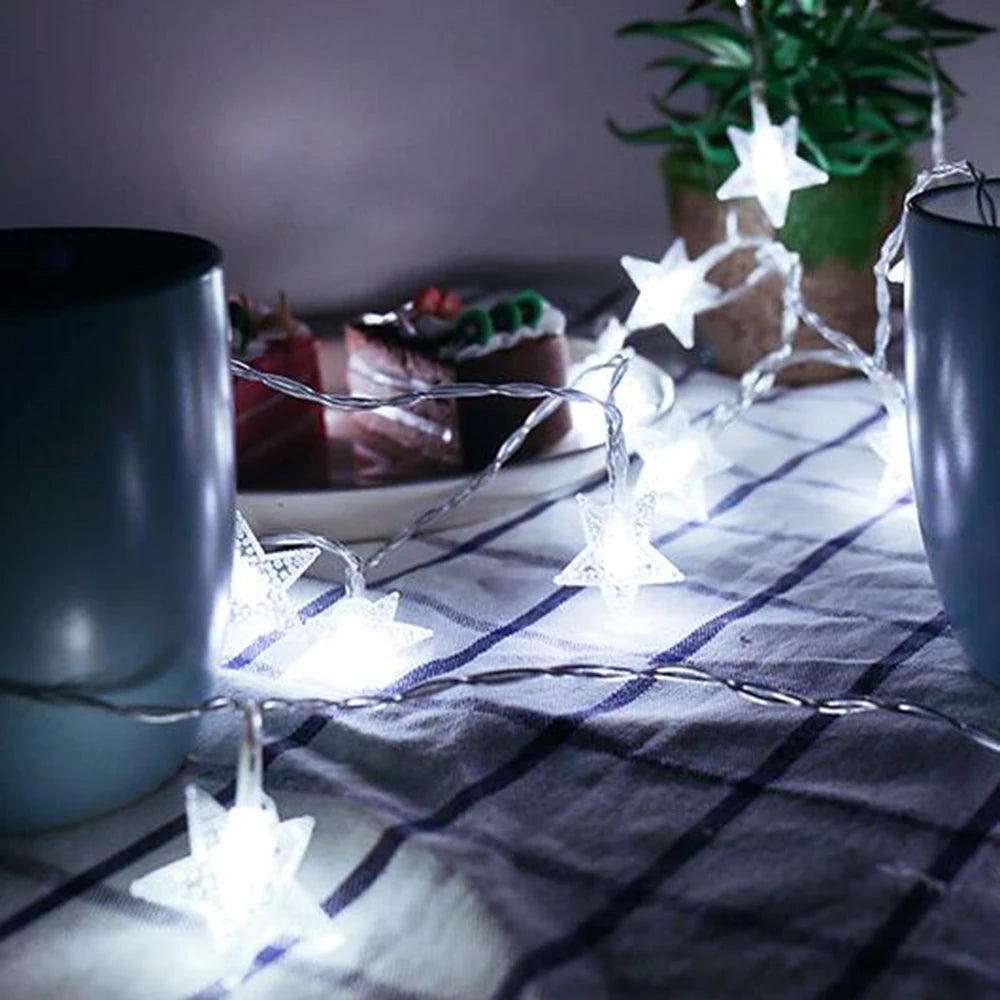 β¨ Star String Fairy Lights β Outdoor & Christmas Decor β¨