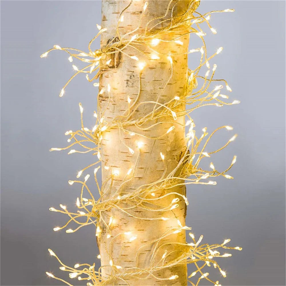 β¨ 3M/9M/12M Standard LED Christmas Garland Light β Starry Cluster Light with Remote, USB Powered π
