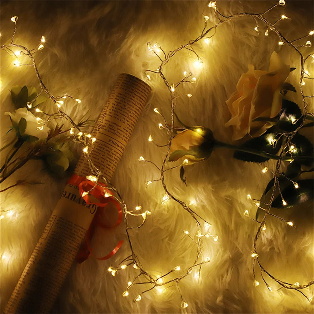 β¨ 3M/9M/12M Standard LED Christmas Garland Light β Starry Cluster Light with Remote, USB Powered π