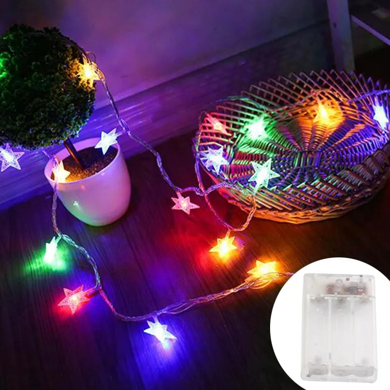 β¨ Star String Fairy Lights β Outdoor & Christmas Decor β¨