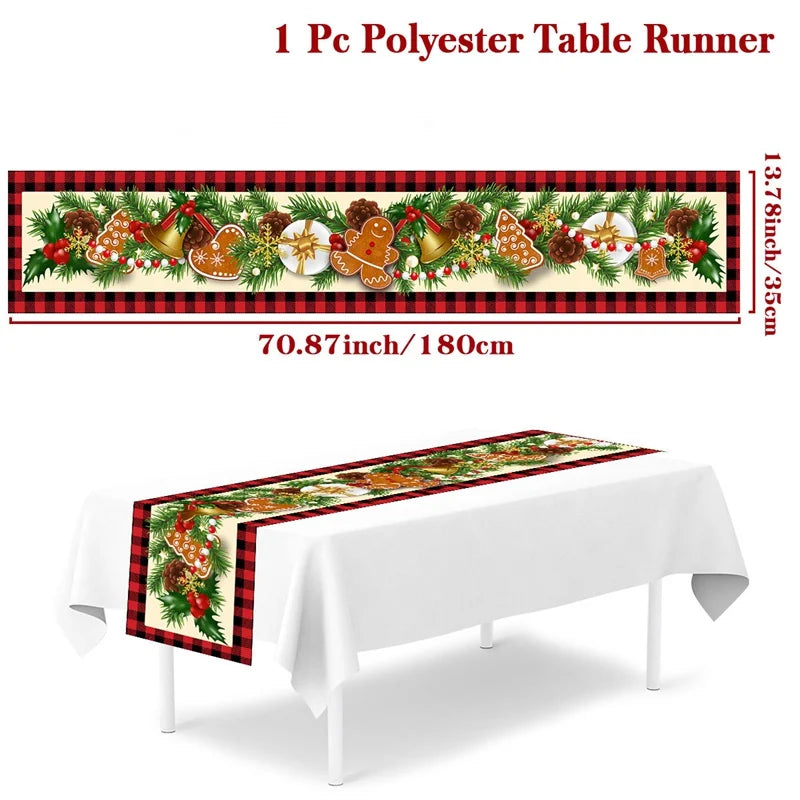 Merry Christmas Table Runner – Holiday Home Decor