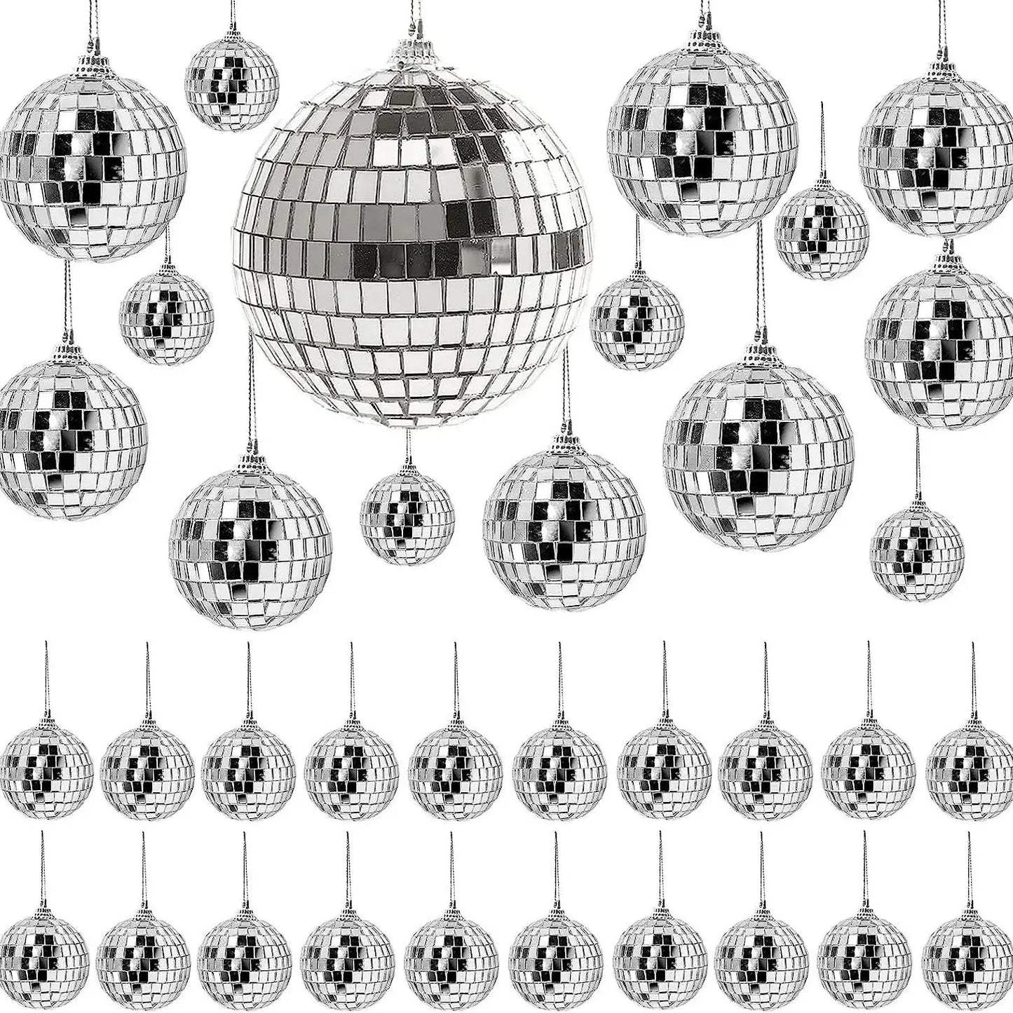 π 2-10cm Mirror Disco Balls π β¨ 70s Party & Wedding Decorations β¨
