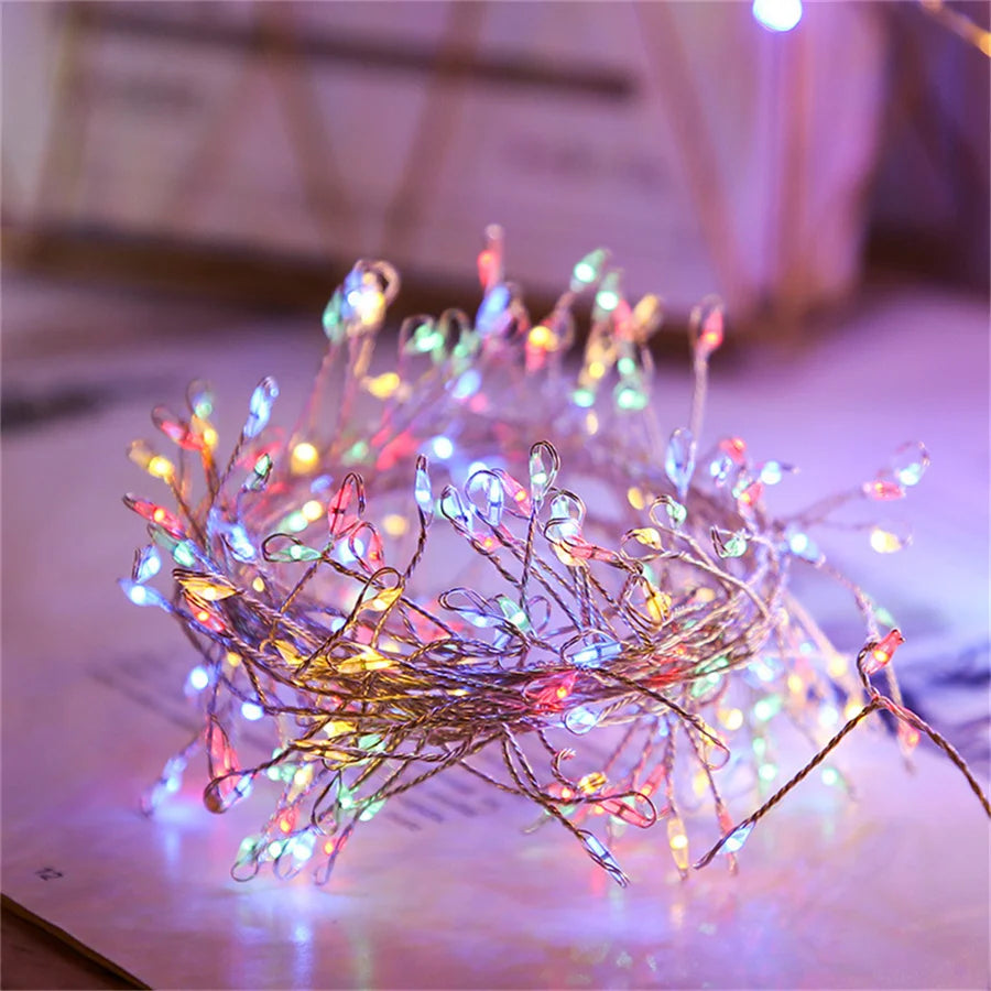 β¨ 3M/9M/12M Standard LED Christmas Garland Light β Starry Cluster Light with Remote, USB Powered π