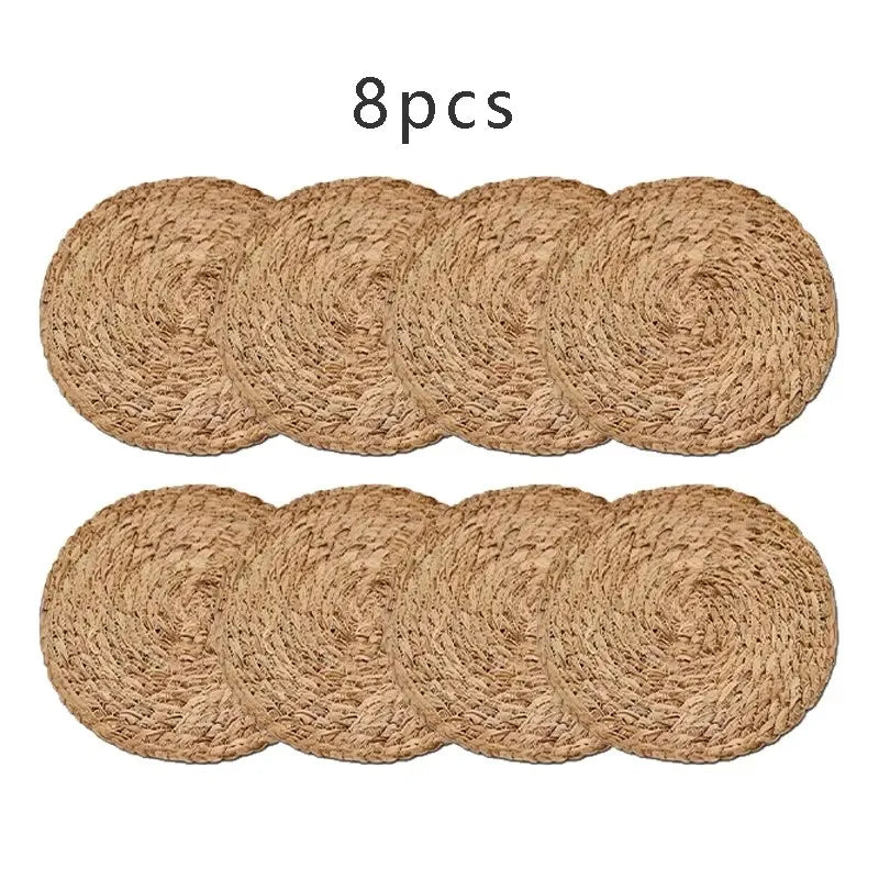 🌿 Natural Rattan Pot Mats – Rustic Dining & Wedding Decor ✨