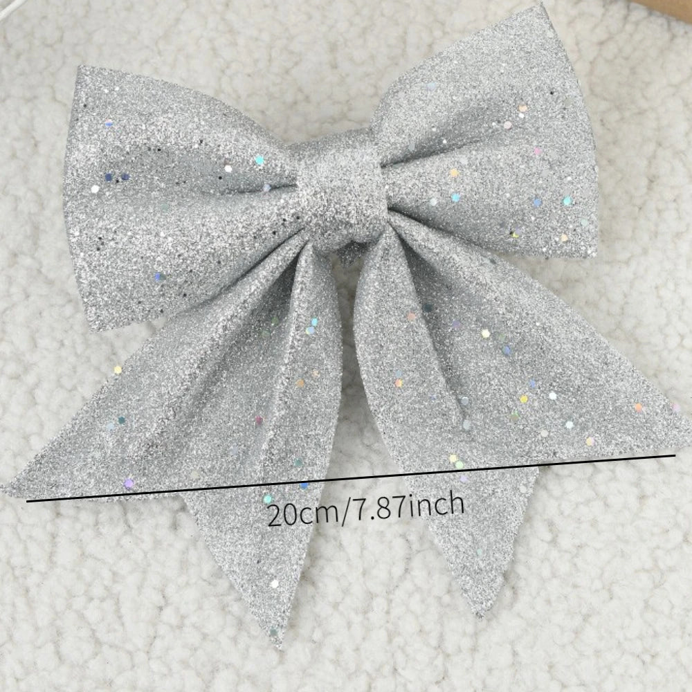 š 20cm Large Bows Christmas Tree Bowknot Ornaments ā Perfect for Indoor & Outdoor Christmas Decorations š