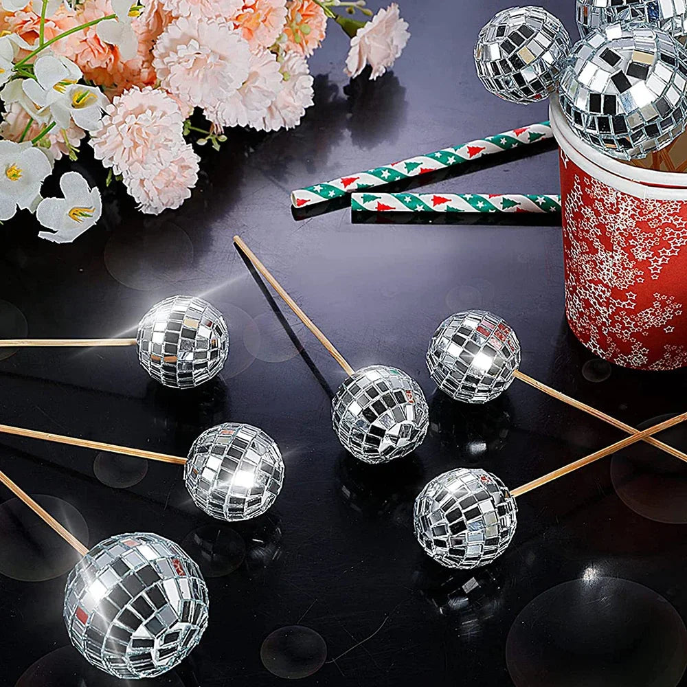 π 2-10cm Mirror Disco Balls π β¨ 70s Party & Wedding Decorations β¨