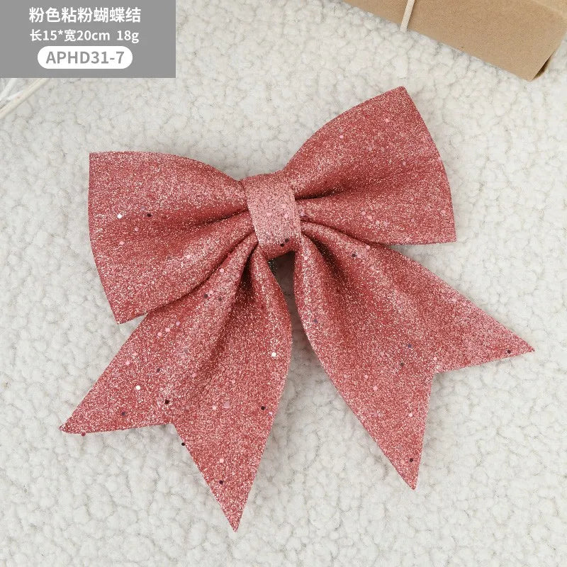 š 20cm Large Bows Christmas Tree Bowknot Ornaments ā Perfect for Indoor & Outdoor Christmas Decorations š