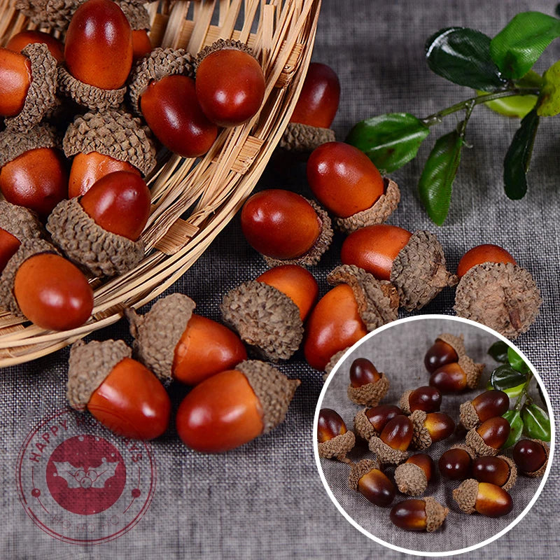 πβ¨ 20/50pcs Foam Pine Cones Mini Artificial Fake Foam Fruit And Vegetables Berries Artificial Flower Wedding Christmas Tree Decor β¨π