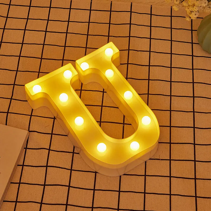 Luminous Letter Lamps β Christmas Party Glow