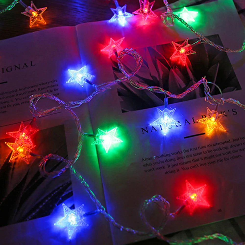 β¨ Star String Fairy Lights β Outdoor & Christmas Decor β¨