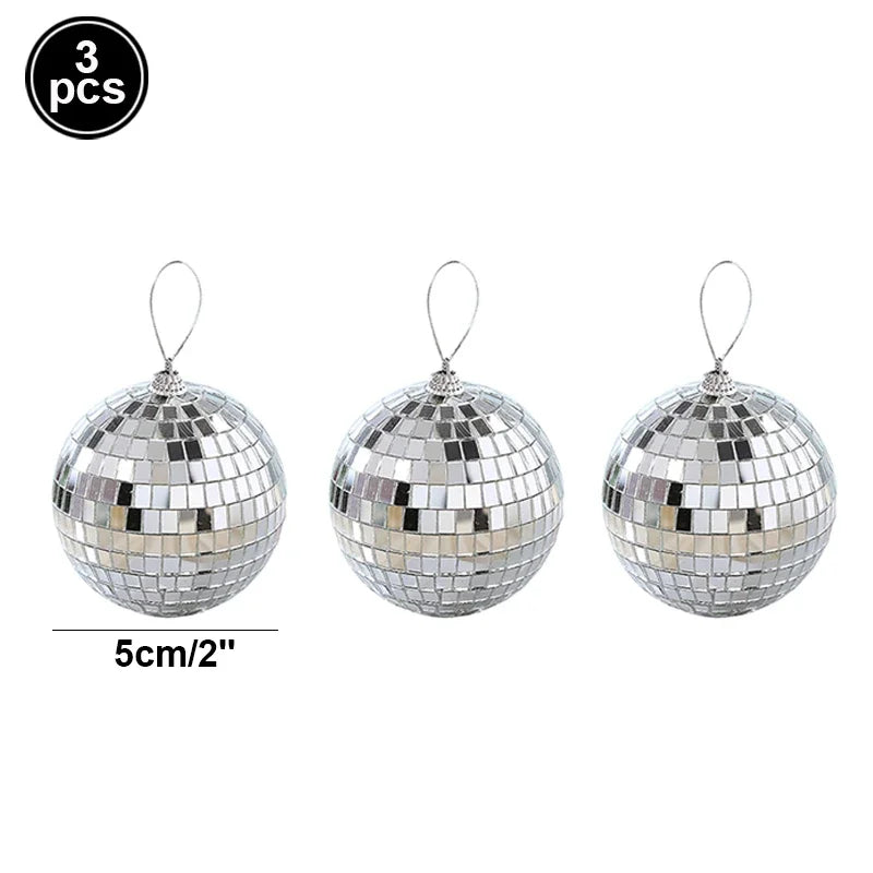 π 2-10cm Mirror Disco Balls π β¨ 70s Party & Wedding Decorations β¨