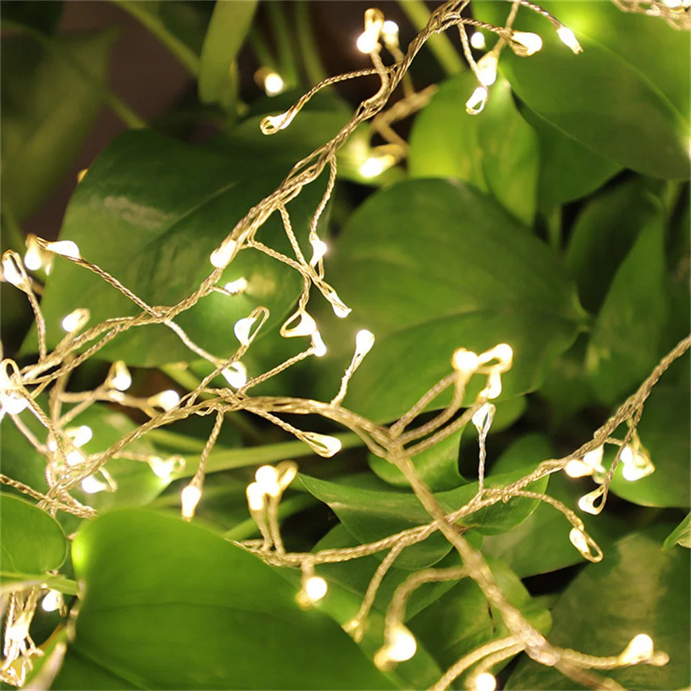 β¨ 3M/9M/12M Standard LED Christmas Garland Light β Starry Cluster Light with Remote, USB Powered π