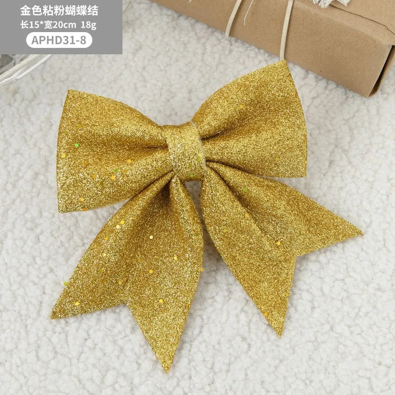š 20cm Large Bows Christmas Tree Bowknot Ornaments ā Perfect for Indoor & Outdoor Christmas Decorations š