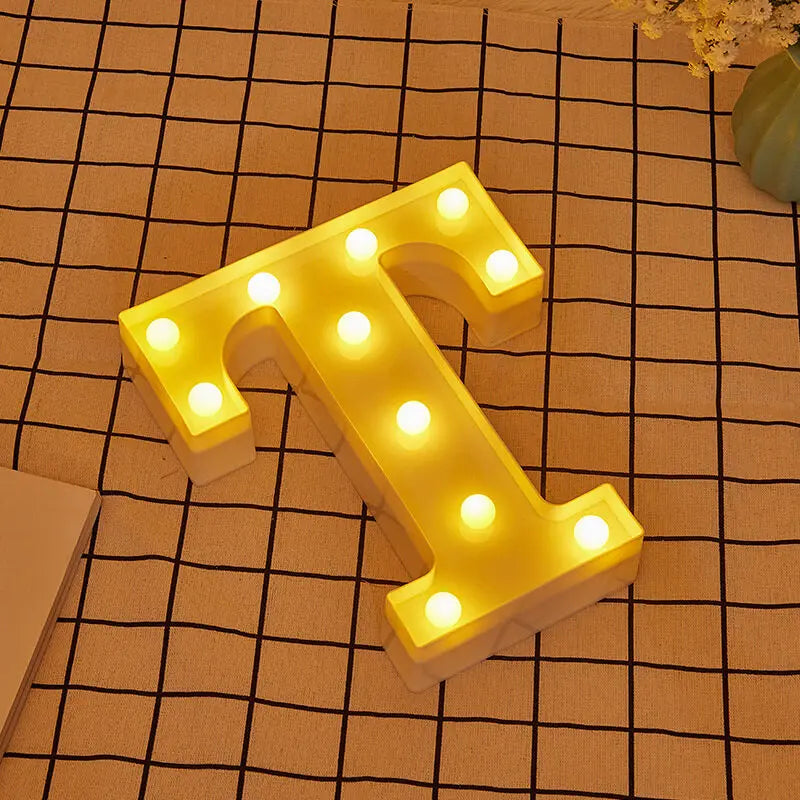 Luminous Letter Lamps β Christmas Party Glow