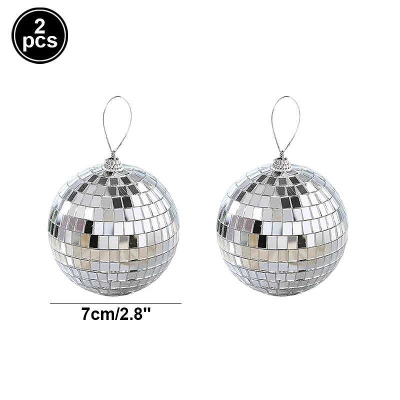π 2-10cm Mirror Disco Balls π β¨ 70s Party & Wedding Decorations β¨