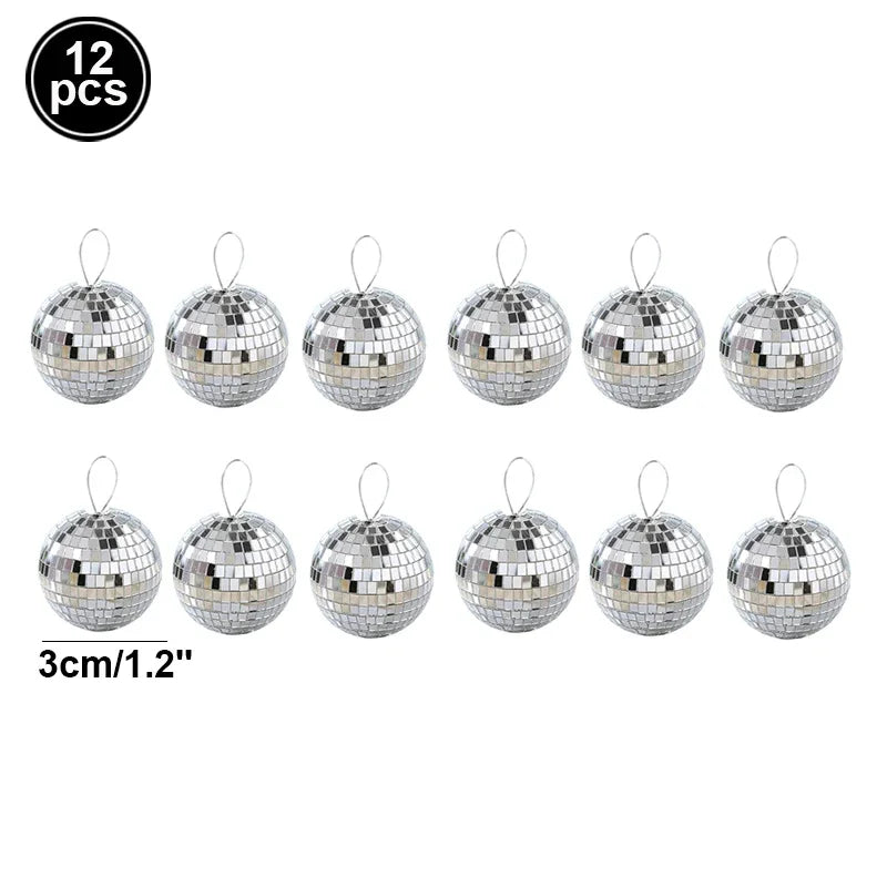 π 2-10cm Mirror Disco Balls π β¨ 70s Party & Wedding Decorations β¨