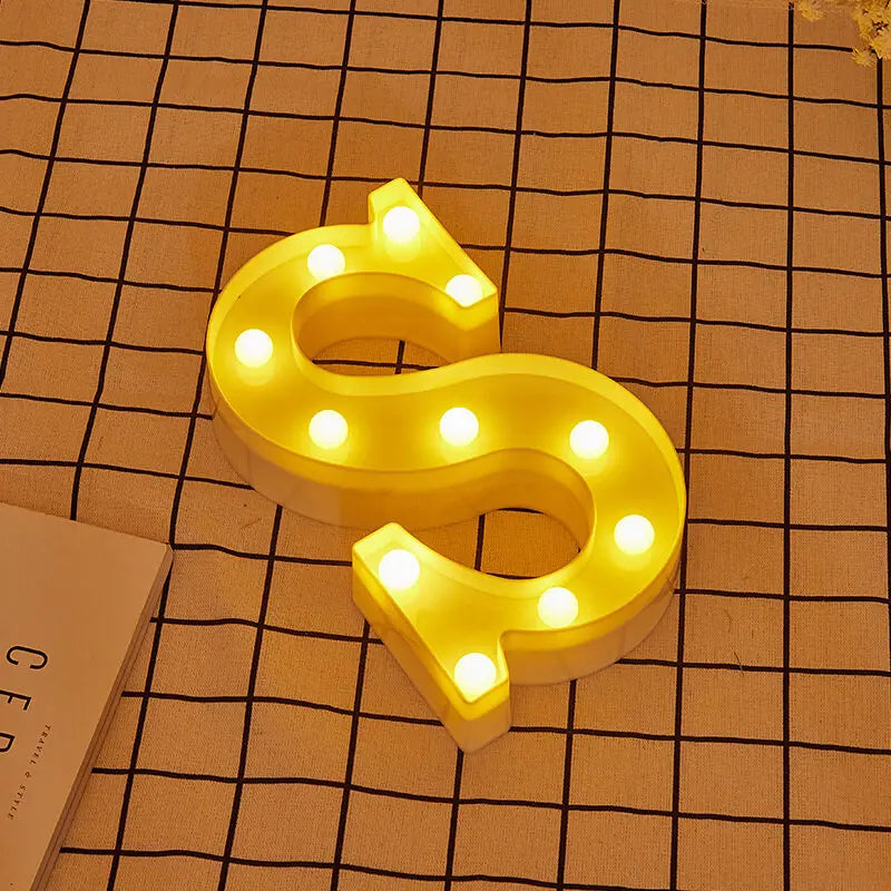 Luminous Letter Lamps β Christmas Party Glow