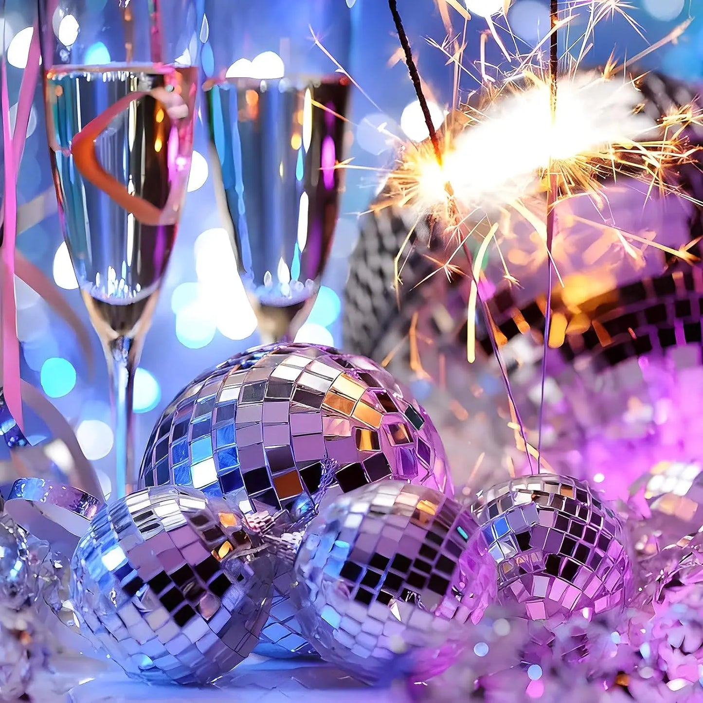 π 2-10cm Mirror Disco Balls π β¨ 70s Party & Wedding Decorations β¨