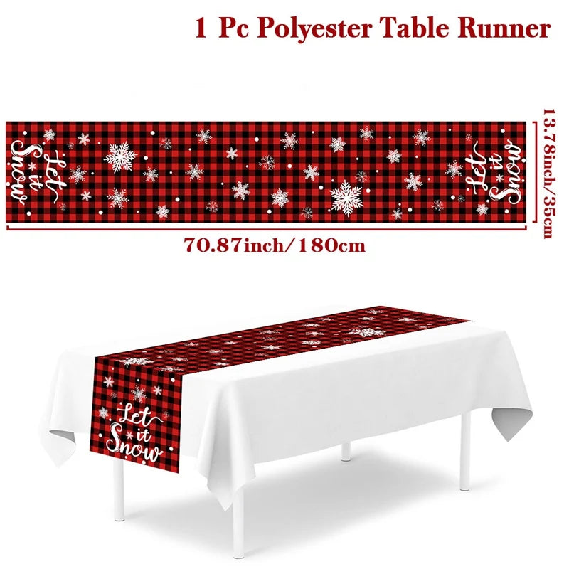 Merry Christmas Table Runner – Holiday Home Decor