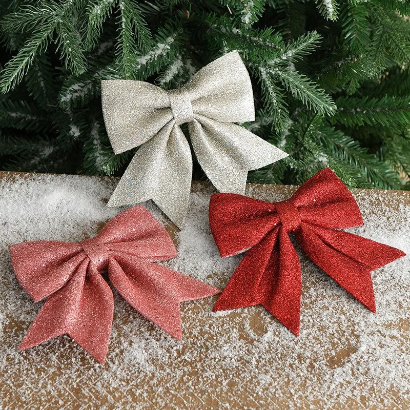 š 20cm Large Bows Christmas Tree Bowknot Ornaments ā Perfect for Indoor & Outdoor Christmas Decorations š
