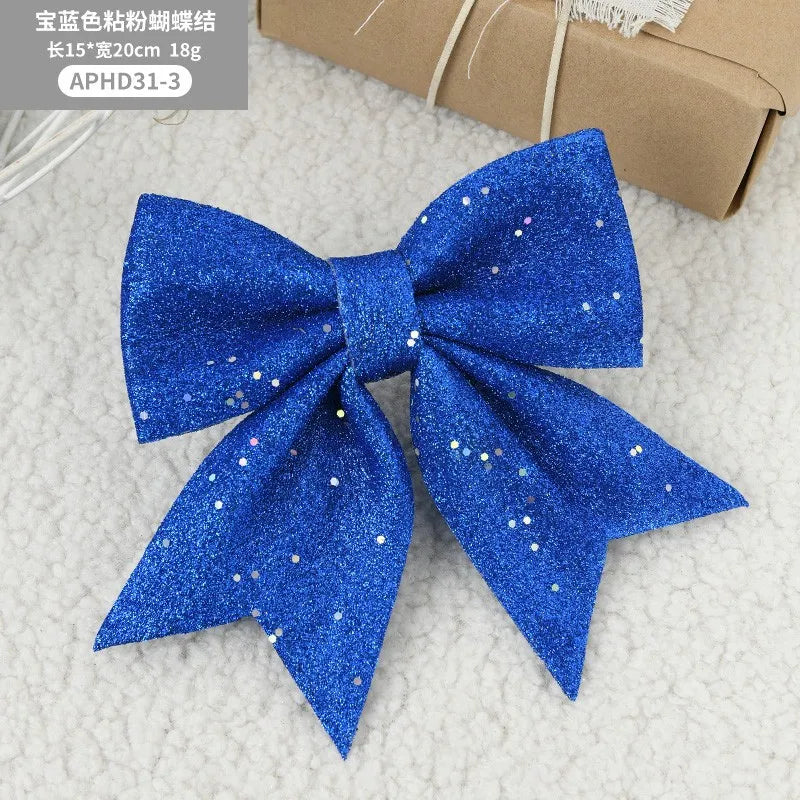 š 20cm Large Bows Christmas Tree Bowknot Ornaments ā Perfect for Indoor & Outdoor Christmas Decorations š