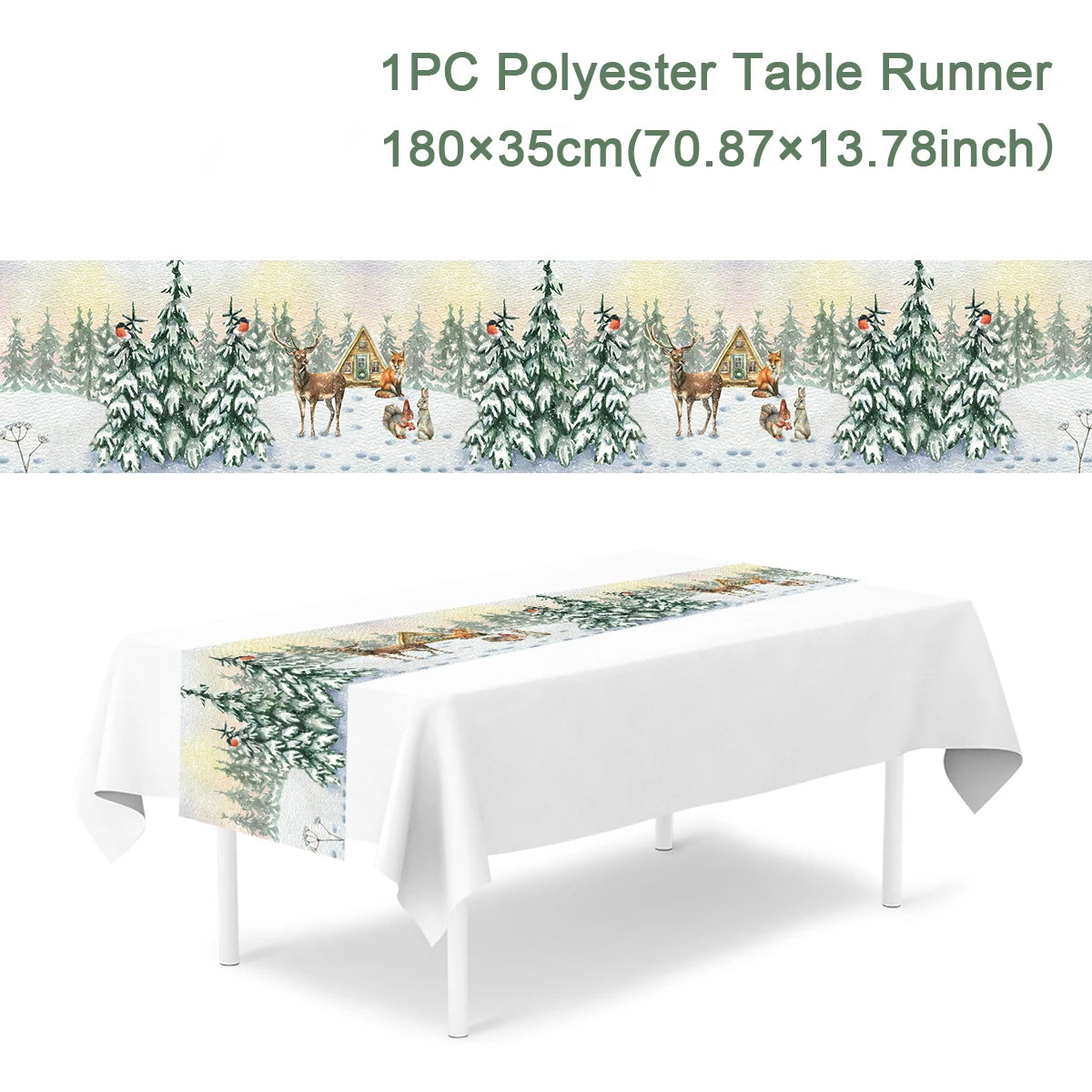 Merry Christmas Table Runner – Holiday Home Decor