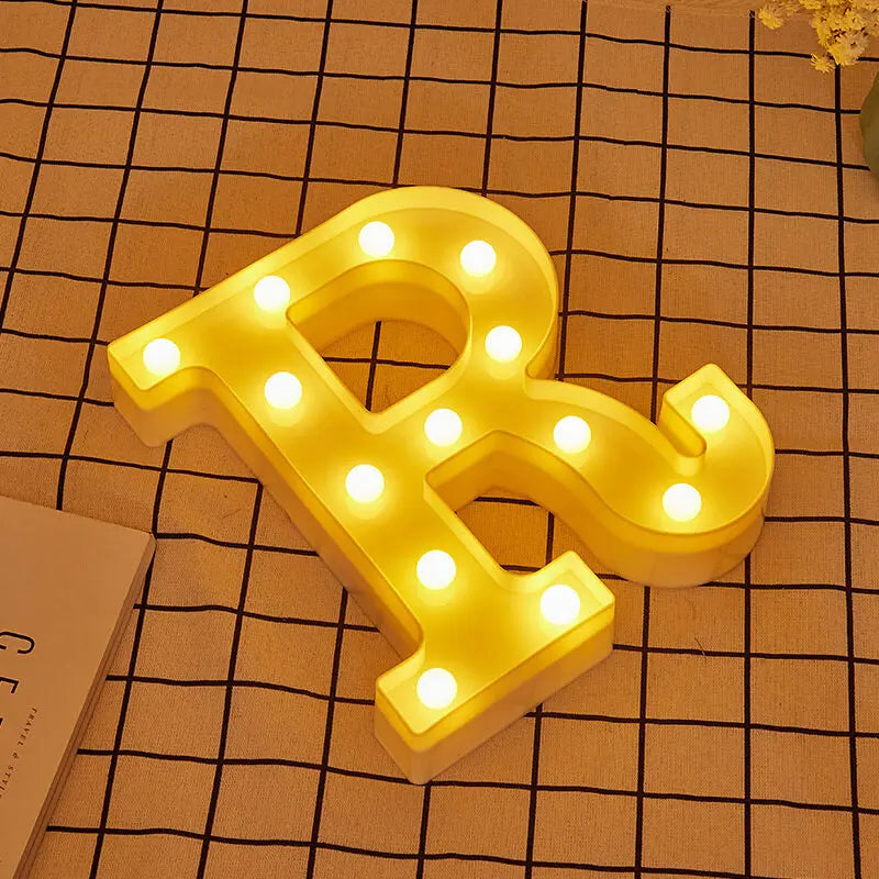 Luminous Letter Lamps β Christmas Party Glow