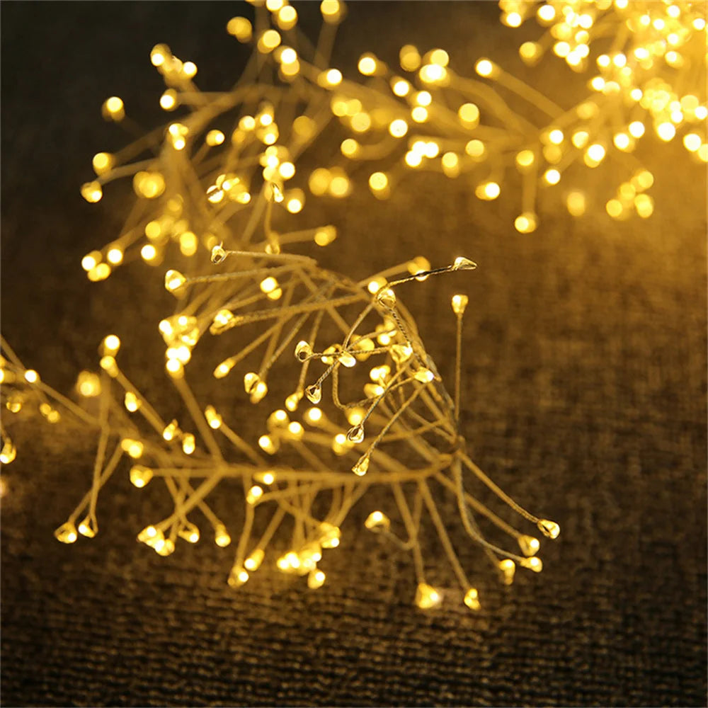 β¨ 3M/9M/12M Standard LED Christmas Garland Light β Starry Cluster Light with Remote, USB Powered π